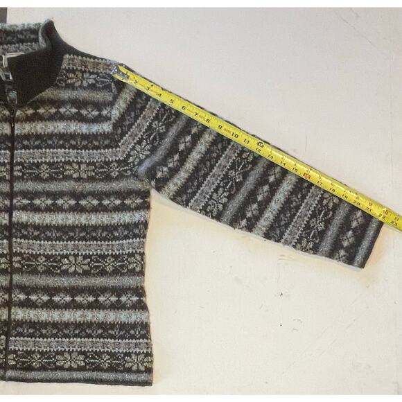VTG L.L. Bean Women Wool Silk Fair Isle Sweater Made in Scotland Sz L Cozycore - Picture 8 of 13
